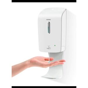 SVAVO Automatic Wall Mounted Soap Sanitizer Dispenser 1000ml Touchless White NIB